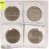 Image 1 : LOT OF 4 CANADIAN 1 DOLLAR COINS