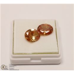 GOLDEN ORANGE ZIRCONIA TOTAL 15.5CT 2PCS