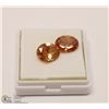 Image 1 : GOLDEN ORANGE ZIRCONIA TOTAL 15.5CT 2PCS