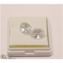 BRIGHT WHITE ZIRCONIA TOTAL 17.5CT 2PCS