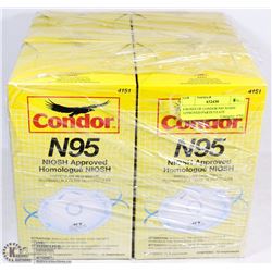 4 BOXES OF CONDOR N95 NOISH APPROVED PARTICULATE