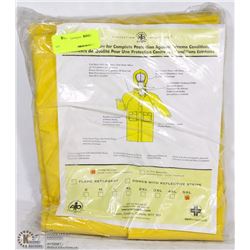 PVC YELLOW HI-VIS RAIN JACKET SIZE 5XL