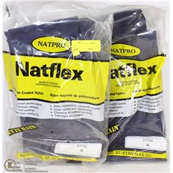 LOT OF 2 WATER PROOF BLUE NYLON PANTS SIZE MEDIUM