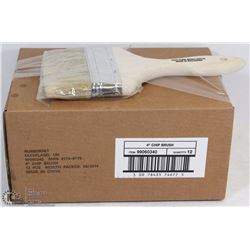 BOX OF 12 - 4" CHIP BRUSHES