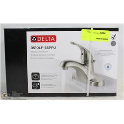 DELTA STAINLESS STEEL FINISH BATHROOM FAUCET