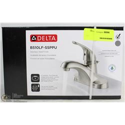 DELTA STAINLESS STEEL FINISH BATHROOM FAUCET