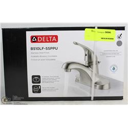 DELTA STAINLESS STEEL FINISH BATHROOM FAUCET