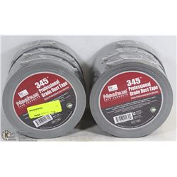 LOT OF 6 ROLLS OF 345 PROFESSIONAL GRADE DUCT TAPE