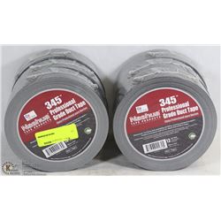 LOT OF 6 ROLLS OF 345 PROFESSIONAL GRADE DUCT TAPE