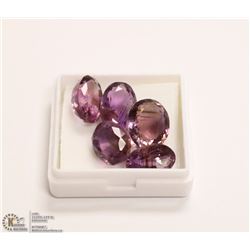 282) NATURAL AMETHYST TOTAL 35.5CT 5PCS