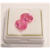 Image 1 : 288) BABY PINK ZIRCONIA TOTAL 17CT 2PCS