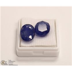 255) NATURAL SAPPHIRE TOTAL 18.5CT TWO PCS