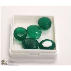 280) NATURAL GREEN ONYX TOTAL 33CT 5PCS