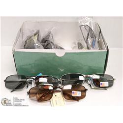 BOX OF NEW DESIGNER SUNGLASSES