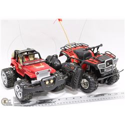TWO RADIO REMOTE CONTROL JEEPS WORKING WITH NEW