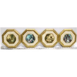 ESTATE COLLECTION OF 4 VINTAGE WOODEN WALL