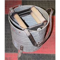 VINTAGE WRINGER MOP  BUCKET