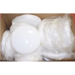 LOT OF MANY NEW LIGHT COVERS , WHITE PLASTIC