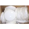 Image 1 : LOT OF MANY NEW LIGHT COVERS , WHITE PLASTIC