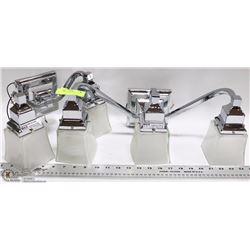 LOT OF 2 INDOOR VANITY WALL FIXTURES