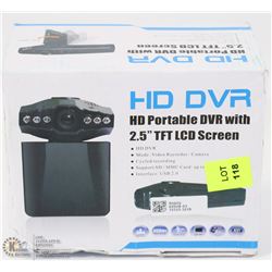 HD DASH CAM WITH ADAPTER NO BATTERY