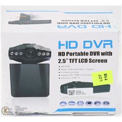 HD DASH CAM WITH ADAPTER NO BATTERY