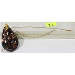 MURANO 24K 3-TONE GLASS PENDANT