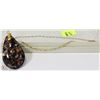 Image 1 : MURANO 24K 3-TONE GLASS PENDANT