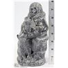 Image 1 : 8" TALL ORIGINAL ESKIMO CARVING BY WOLF