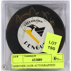 JAROMIR JAGR AUTOGRAPHED PUCK W/ COA