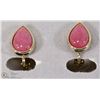 Image 1 : GENUINE RHODONITE EARRINGS