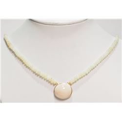 #6-14K YELLOW GOLD OPAL (55.3CT) NECKLACE