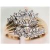 Image 2 : #8-10K YELLOW GOLD DIAMOND (0.45CT) RING SZ 7