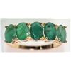 Image 1 : #11-10K YELLOW GOLD EMERALD (2.4CT) RING SZ 6.5