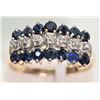 Image 2 : #16-10K YELLOW AND WHITE GOLD SAPPHIRE SIZE 6