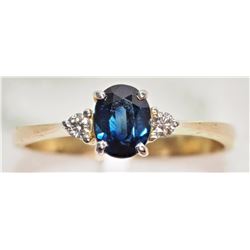 #19-10K YELLOW GOLD SAPPHIRE (1.15CT) AND
