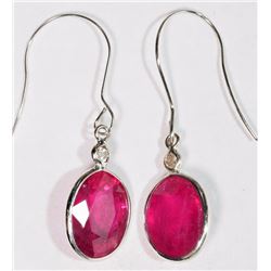 #20-14K WHITE GOLD RUBY (6.8CT) AND DIAMOND