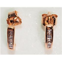 #24-10K ROSE GOLD DIAMOND (0.10CT) EARRINGS