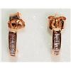 Image 1 : #24-10K ROSE GOLD DIAMOND (0.10CT) EARRINGS