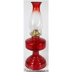 VINTAGE RED OIL LAMP