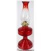 Image 1 : VINTAGE RED OIL LAMP