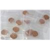 Image 1 : LOT OF 14 RCM SEALED CANADIAN PENNIES INCL YEARS