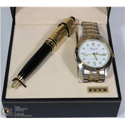NEW ROYALE WATCH & PEN SET IN BOX