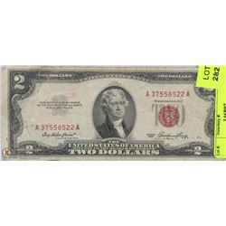 1953 US $2 DOLLAR BILL