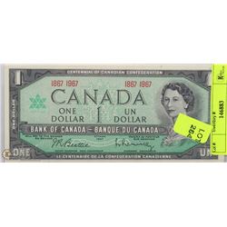 CANADIAN CENTENNIAL $1 BILL