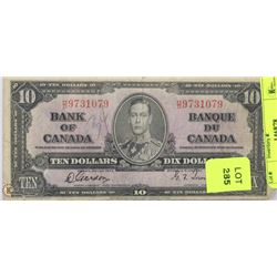 1937 CANADIAN $10 BILL