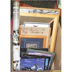 BOX W/VARIOUS PICTURES INCL. LOTS OF
