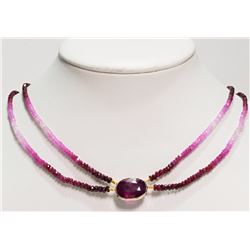 #29-14K YELLOW GOLD RUBY (16CT) AND PINK