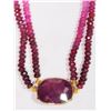 Image 2 : #29-14K YELLOW GOLD RUBY (16CT) AND PINK