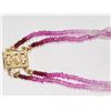 Image 3 : #29-14K YELLOW GOLD RUBY (16CT) AND PINK